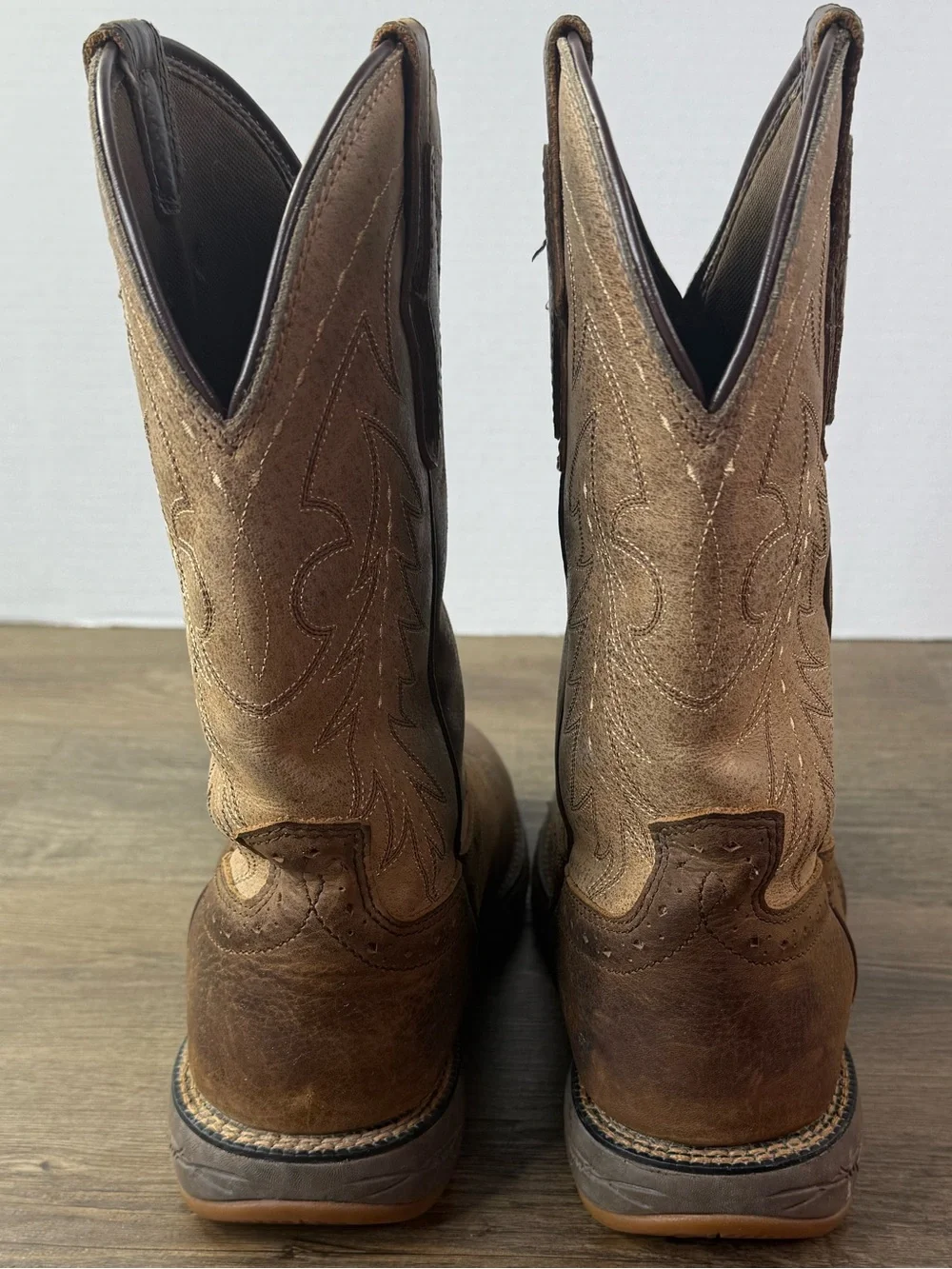 Cody James Men's Brown Leather Western Work Boots - Size 8.5
